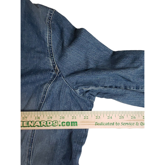 Jones New York Sport Premium Denim Stretch Jean Blazer -  XL - Picture 7 of 11